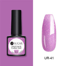Load image into Gallery viewer, UR SUGAR Nude Glitter Gel Nail Polish Varnish Pink Rose Gold Shimmer Soak Off UV LED Nails Gel varnish 7.5ml