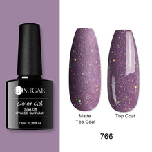 Load image into Gallery viewer, UR SUGAR Nude Glitter Gel Nail Polish Varnish Pink Rose Gold Shimmer Soak Off UV LED Nails Gel varnish 7.5ml