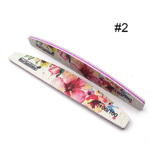 Load image into Gallery viewer, 1 Pc Half-Moon-Shaped Nail File Nail Buffer Washable Grinding Polishing Sanding Buffing Pedicure Nail Art Tools