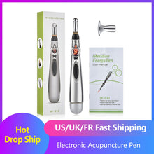 Load image into Gallery viewer, Electronic Acupuncture Pen Electric Meridians Laser Therapy Heal Massage Pen Meridian Energy Pen Relief Pain Tools Health Care