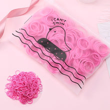 Load image into Gallery viewer, 100pcs/Set Bag Packed Girls Cute Colorful Elastic Hair Bands Gum For Ponytail Holder Scrunchie Headband Fashion Hair Accessories