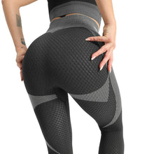 Load image into Gallery viewer, X-HERR Women Yoga Set Gym Workout Clothes Crop Top Long Sleeve Zipper Front Seamless Tight High Waist Design