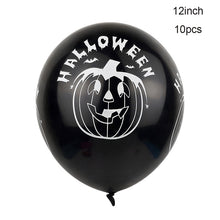 Load image into Gallery viewer, Scary Halloween Pumpkin Ghost Spider Confetti Balloon Latex Happy Halloween Decoration Kids Air Baloons Birthday Party Supplies