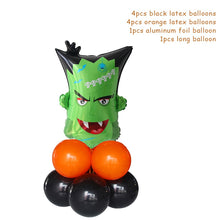 Load image into Gallery viewer, 10pcs/set Halloween Pumpkin Ghost Witch Bat Foil Balloons Set Halloween Party Decoration Hallowmas Black Orange Ballon Supplies