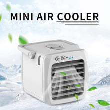 Load image into Gallery viewer, Portable Air Conditioner Cooler Fan Convenient Mini Air Cooler Personal Space Easy Cool Purifies Humidifier Air Cooling Fan