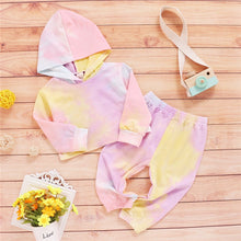 Load image into Gallery viewer, Autumn Newborn Baby Boy Girls Clothes Long Sleeve Tie Dye Print Hoodies+Long Pants Toddler Kids Children Tracksuits Clothing Set