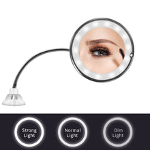 Load image into Gallery viewer, Dropshipping LED Mirror Flexible Makeup Mirror with Led Light Vanity Mirrors 10X Magnifying Mirrors Light Cosmetic Miroir