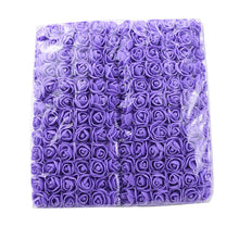 Load image into Gallery viewer, 72/144 Pieces Cheap artificial flowers MINI foam teddy bear of rose bouquet vase for home decor wedding decorative flower wreath