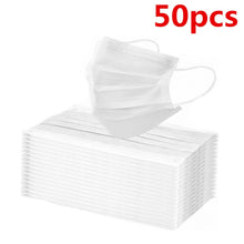 Load image into Gallery viewer, 24h Fast Shipping Hot Sale 3-layer Mask 100 Pcs Face Mouth Masks Non Woven Mascarillas Disposable Anti-Dust Masks Earloops Masks