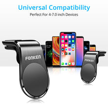 Load image into Gallery viewer, FONKEN Magnetic Car Phone Holder Car Mount Stand Air Vent Clip Mount for iPhone 12 Pro Huawei Samsung Xiaomi Car Mobile Holder