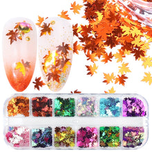 Load image into Gallery viewer, 12 Grid/Set Holographic Nail Glitter Sequins Sparkly 3D Thin Butterfly Flakes Polish Decor for Nail Art Accessories LA1558-1