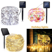 Load image into Gallery viewer, solar lamp led outdoor 7m/32m led fairy lights holiday christmas garlands solar garden party waterproof lights LED String Lights