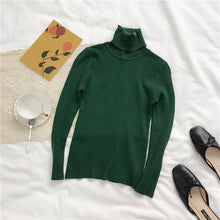 Load image into Gallery viewer, 2020 Autumn Winter Thick Sweater Women Knitted Ribbed Pullover Sweater Long Sleeve Turtleneck Slim Jumper Soft Warm Pull Femme