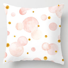 Load image into Gallery viewer, New Pink Roses Feathers Geometric Cushion Cover Modern Fashion Nordic Simple Pillowcase Decorative Sofa Seat Throw Pillows Cover