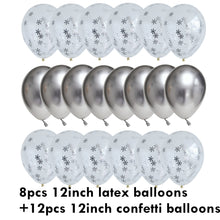 Load image into Gallery viewer, 20pcs 12Inch Rose Gold Balloons Confetti Chrome Balloon Birthday Party Decors Wedding Decorations New Year Decor Globos Metallic