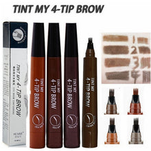 Load image into Gallery viewer, 1 Pcs Makeup Eyebrow Pencil Liquid Makeup Pencil Waterproof Brown Eyebrow Pencil with Fork Tip Durable Tattoo Pen