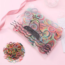 Load image into Gallery viewer, 100pcs/Set Bag Packed Girls Cute Colorful Elastic Hair Bands Gum For Ponytail Holder Scrunchie Headband Fashion Hair Accessories