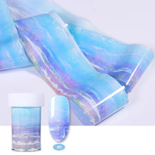 Load image into Gallery viewer, 100/50x4cm Nail Foils Marble Series Pink Blue Foils Paper Nail Art Transfer Sticker Slide Nail Art Decal Nails Accessories 1 Box