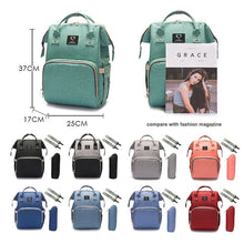Load image into Gallery viewer, Diaper Bag USB Large Capacity Nappy Bag Waterproof Maternity Travel Backpack Designer Nursing Bag Baby Care Stroller Handbag New