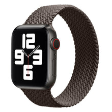 Load image into Gallery viewer, Braided Solo Loop silicone Strap For Apple Watch band 44mm 40mm 38mm 42mm Elastic Bracelet for iWatch Series 6 SE 5 4 3