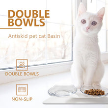 Load image into Gallery viewer, Non-slip Cat Bowl Double Bowls With Raised Stand Pet Food And Water Bowls For Cats Dogs Feeders Cat Bowl Pet Supplies