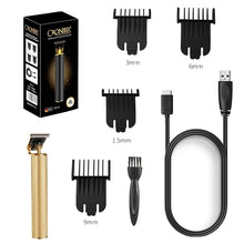 Load image into Gallery viewer, cordless finishing hair trimmer professional barber shop hair clipper beard trimer for men usb hair cutter machine powerful kit