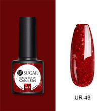 Load image into Gallery viewer, UR SUGAR Nude Glitter Gel Nail Polish Varnish Pink Rose Gold Shimmer Soak Off UV LED Nails Gel varnish 7.5ml