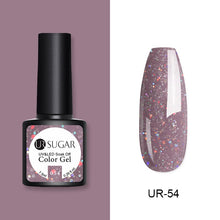 Load image into Gallery viewer, UR SUGAR 7.5ml Matte Nail Gel Polish Purple Series Hybrid Varnish Nail Art Semi Permanent UV Gel Varnish Soak Off Matte Top Coat