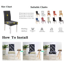 Load image into Gallery viewer, Floral Print Chair Cover Home Dining Elastic Chair Covers Multifunctional Spandex Elastic Cloth Universal Stretch 1 Piece