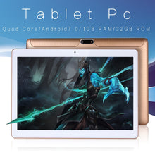 Load image into Gallery viewer, New Original 10 inch Tablet Pc Android 7.0 Google Market 3G Phone Call Dual SIM Cards BDF Brand WiFi GPS Bluetooth 10.1 Tablets