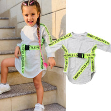 Load image into Gallery viewer, Baby Girl Romper Solid Cotton Pullover Toddler Kid Baby Girl Full Sleeve Clothes Sport Dress Blouse Pullover Dresses 0-5 Years