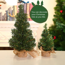 Load image into Gallery viewer, Artificial Christmas Tree Plastic Durable Christmas Decor Green Miniature Tree 2021 Christmas Family Party Tree Easy Assemble