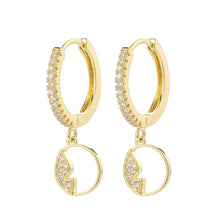 Load image into Gallery viewer, fashion cubic zircon Cute Butterfly Earrings Personality Butterfly hoop Earrings For Women Girls Korean Jewelery 2020