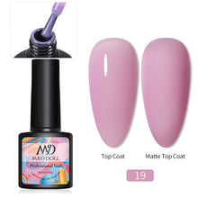 Load image into Gallery viewer, MAD DOLL 8ml 60 Colors Gel Nail Polish Nail Color Nail Gel varnish Soak Off UV Gel Varnish Base Coat No Wipe Top Coat