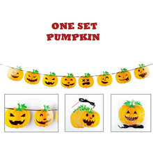 Load image into Gallery viewer, Halloween Decoration Supplies Tablecloths Straws Paper Plates Paper Cups Halloween Party Supplies Halloween Door Falg HY1