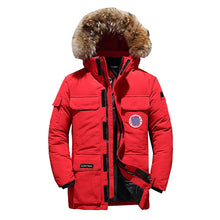 Load image into Gallery viewer, 90%Down Jackets Men Winter Jacket Men Fashion Thick Warm Parkas Fur White Duck Down Coats Casual Man Waterproof Down Jackets 165