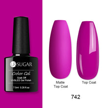 Load image into Gallery viewer, UR SUGAR 7.5ml Matte Nail Gel Polish Purple Series Hybrid Varnish Nail Art Semi Permanent UV Gel Varnish Soak Off Matte Top Coat