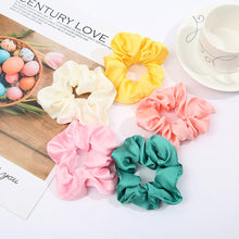 Load image into Gallery viewer, Chiffon Silk Elastic Hair Bands for Women Girls Colorful Scrunchies Hair Ring Head Hoop Ponytail Holder Fashion Hair Accessories