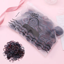 Load image into Gallery viewer, 100pcs/Set Bag Packed Girls Cute Colorful Elastic Hair Bands Gum For Ponytail Holder Scrunchie Headband Fashion Hair Accessories
