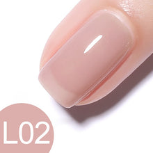 Load image into Gallery viewer, GDCOCO New Arrival Jelly Gel Nude Color Nail Gel Polish Glitter Color Transparent Clear Nail Varnish Soak off UV LED Gel Varnish