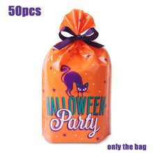Load image into Gallery viewer, Halloween Decoration Supplies Tablecloths Straws Paper Plates Paper Cups Halloween Party Supplies Halloween Door Falg HY1