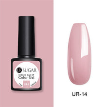 Load image into Gallery viewer, UR SUGAR Nude Glitter Gel Nail Polish Varnish Pink Rose Gold Shimmer Soak Off UV LED Nails Gel varnish 7.5ml