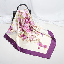 Load image into Gallery viewer, Fashion Scarves for Women Shawl Print Silk Satin Hijab Scarf Female Bandana 90*90cm Luxury Brand Square Shawls Scarfs For Ladies