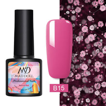 Load image into Gallery viewer, MAD DOLL 8ml 60 Colors Gel Nail Polish Nail Color Nail Gel varnish Soak Off UV Gel Varnish Base Coat No Wipe Top Coat