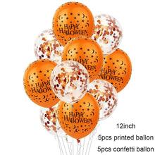 Load image into Gallery viewer, Scary Halloween Pumpkin Ghost Spider Confetti Balloon Latex Happy Halloween Decoration Kids Air Baloons Birthday Party Supplies