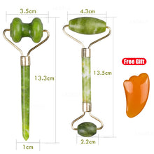 Load image into Gallery viewer, Massager For Face Jade Roller Facial Skin Care Tools Natural Gouache Scraper Body Back Beauty Slimming Massagers Lift Tools