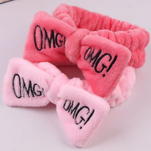 Load image into Gallery viewer, Hot Sale Women Headbands omg Makeup Headband for Washing Elastic Velvet Bow Head Wrap Coral Fleece Fashion Girl Hair Accessories