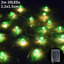 Load image into Gallery viewer, 1.5m 10Led Unicorn Snowman Snowflake Photo Clips Led Light String Wedding Festival Bar Home Party Decoration Christmas Ornament