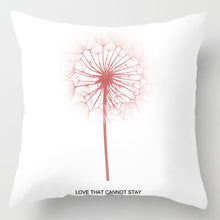 Load image into Gallery viewer, New Pink Roses Feathers Geometric Cushion Cover Modern Fashion Nordic Simple Pillowcase Decorative Sofa Seat Throw Pillows Cover
