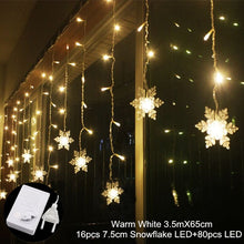 Load image into Gallery viewer, Curtain Fairy String Light LED Christmas Decorations for Home Garland Xmas Light Christmas New Year 2021 Navidad Ornament Gift